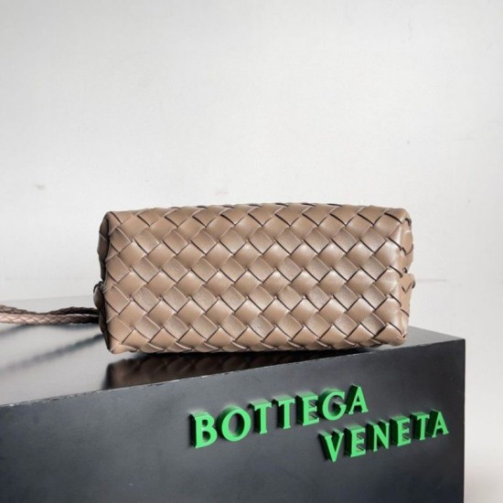 Migliore Repliche Borsa piccola Bottega Veneta Andiamo Praline Intrecciato agnello Economiche Outlet Online