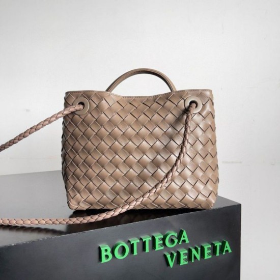 Migliore Repliche Borsa piccola Bottega Veneta Andiamo Praline Intrecciato agnello Economiche Outlet Online