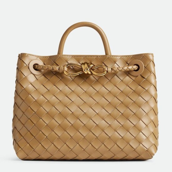 Migliore Repliche Borsa piccola Bottega Veneta Andiamo Praline Intrecciato agnello Economiche Outlet Online