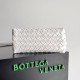 Migliore Repliche Borsa Andiamo piccola di Bottega Veneta agnello intrecciata bianca Economiche Outlet Online
