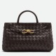 Repliche Borsa Bottega Veneta Andiamo piccola East/West agnello intrecciata fondente Imitazioni Premium Replica perfetta Borsa Bottega Veneta Andiamo piccola East/West agnello intrecciata fondente Imitazione Outlet Online