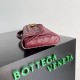 Perfette Qualità Repliche Pochette Andiamo di Bottega Veneta con Manico Agnello Intrecciato Barolo Imitazione