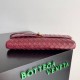 Perfette Qualità Repliche Pochette Andiamo di Bottega Veneta con Manico Agnello Intrecciato Barolo Imitazione