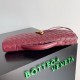Perfette Qualità Repliche Pochette Andiamo di Bottega Veneta con Manico Agnello Intrecciato Barolo Imitazione