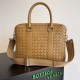 Miglior Falso Cartella Grande Bottega Veneta Vitello Intrecciato Marrone Economiche Premium