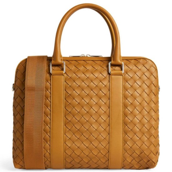 Miglior Falso Cartella Grande Bottega Veneta Vitello Intrecciato Marrone Economiche Premium