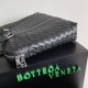 Replica perfetta Cartella Grande Bottega Veneta Vitello Intrecciato Nero Imitazione Outlet Online