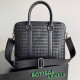 Replica perfetta Cartella Grande Bottega Veneta Vitello Intrecciato Nero Imitazione Outlet Online