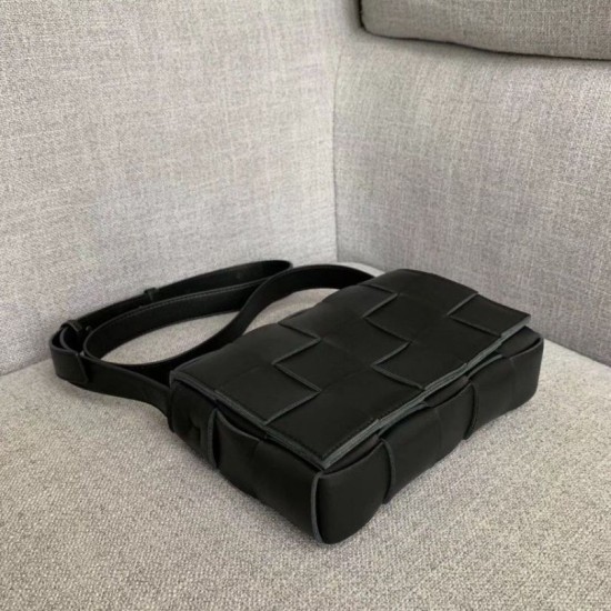 Miglior Falso Borsa a cassetta Bottega Veneta agnello nera Economiche Premium