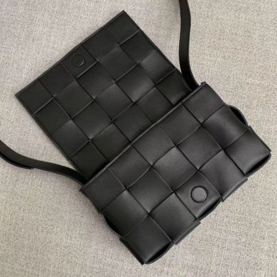 Miglior Falso Borsa a cassetta Bottega Veneta agnello nera Economiche Premium