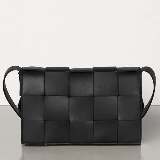 Miglior Falso Borsa a cassetta Bottega Veneta agnello nera Economiche Premium