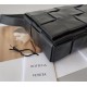 Migliore Repliche Bottega Veneta Cassett Borsa vitello stropicciata nera Economiche Outlet Online