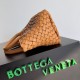 Perfette Qualità Repliche Borsa Mini Cabat Bottega Veneta agnello intrecciata color caramello Imitazione