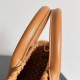 Perfette Qualità Repliche Borsa Mini Cabat Bottega Veneta agnello intrecciata color caramello Imitazione