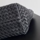 Migliore Repliche Borsa Bottega Veneta Mini Cabat agnello intrecciata nera Economiche Outlet Online
