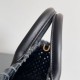 Migliore Repliche Borsa Bottega Veneta Mini Cabat agnello intrecciata nera Economiche Outlet Online