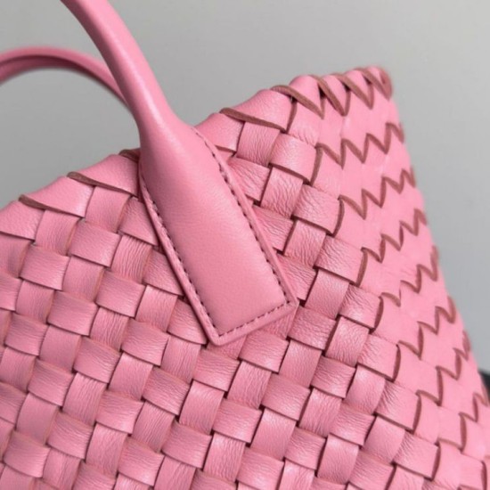 Migliore Repliche Bottega Veneta Mini Cabat Borsa Ribbon Intrecciato Agnello Economiche Outlet Online