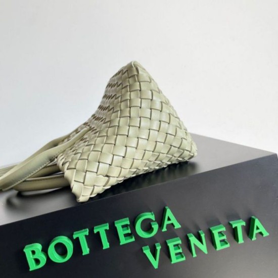 Migliore Repliche Bottega Veneta Mini Cabat Borsa Travertino Intrecciato Agnello Economiche Outlet Online