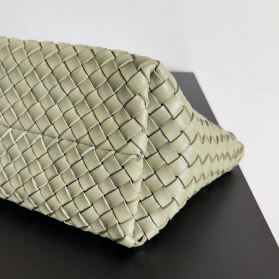 Migliore Repliche Bottega Veneta Mini Cabat Borsa Travertino Intrecciato Agnello Economiche Outlet Online