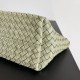 Migliore Repliche Bottega Veneta Mini Cabat Borsa Travertino Intrecciato Agnello Economiche Outlet Online