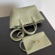 Migliore Repliche Bottega Veneta Mini Cabat Borsa Travertino Intrecciato Agnello Economiche Outlet Online