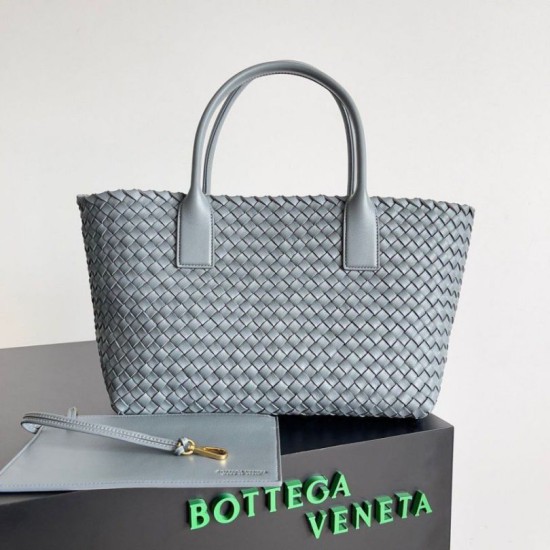 Perfette Qualità Repliche Borsa Bottega Veneta Cabat Media Thunder Intrecciato Agnello Imitazione