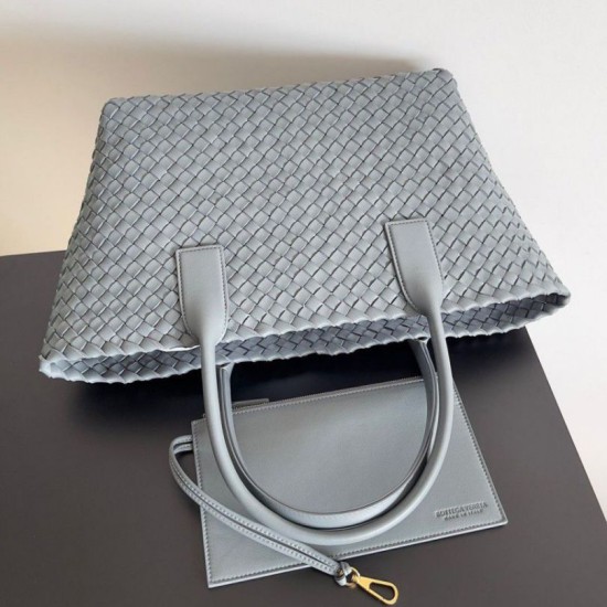 Perfette Qualità Repliche Borsa Bottega Veneta Cabat Media Thunder Intrecciato Agnello Imitazione