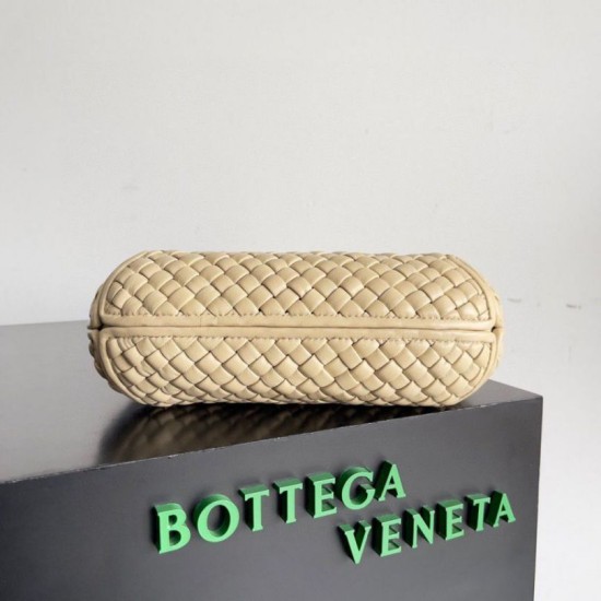 Migliore Repliche Bottega Veneta Clicker Borsa Piccola Porridge Intrecciato agnello Economiche Outlet Online
