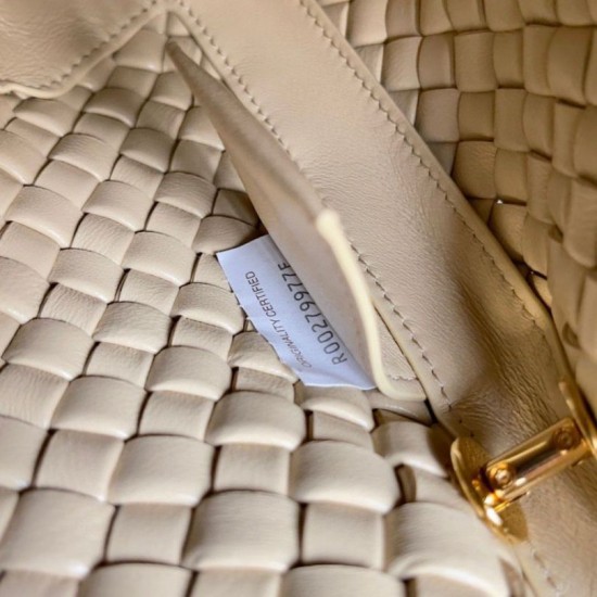 Migliore Repliche Bottega Veneta Clicker Borsa Piccola Porridge Intrecciato agnello Economiche Outlet Online