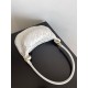 Migliore Repliche Borsa piccola Bottega Veneta Gemelli agnello intrecciata bianca Economiche Outlet Online