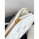 Migliore Repliche Borsa piccola Bottega Veneta Gemelli agnello intrecciata bianca Economiche Outlet Online