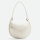 Migliore Repliche Borsa piccola Bottega Veneta Gemelli agnello intrecciata bianca Economiche Outlet Online