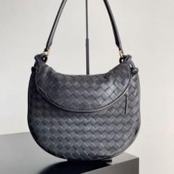 Migliore Repliche Borsa Bottega Veneta Gemelli Media Agnello Intrecciato Nera Economiche Outlet Online