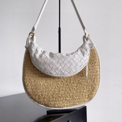 Miglior Falso Bottega Veneta Gemelli Medium Borsa Raffia Naturale Economiche Premium
