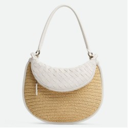 Miglior Falso Bottega Veneta Gemelli Medium Borsa Raffia Naturale Economiche Premium