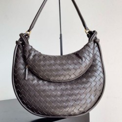 Migliore Repliche Borsa grande Bottega Veneta Gemelli agnello intrecciata fondente Economiche Outlet Online