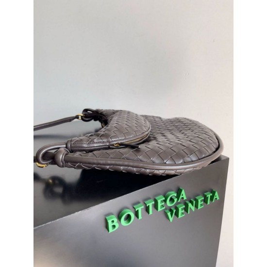 Migliore Repliche Borsa grande Bottega Veneta Gemelli agnello intrecciata fondente Economiche Outlet Online
