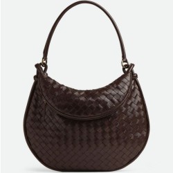 Migliore Repliche Borsa grande Bottega Veneta Gemelli agnello intrecciata fondente Economiche Outlet Online