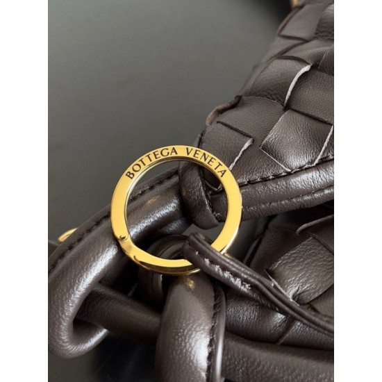 Migliore Repliche Borsa grande Bottega Veneta Gemelli agnello intrecciata fondente Economiche Outlet Online