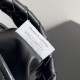 Miglior Falso Bottega Veneta Mini Hop Borsa vitello intrecciata nera Economiche Premium