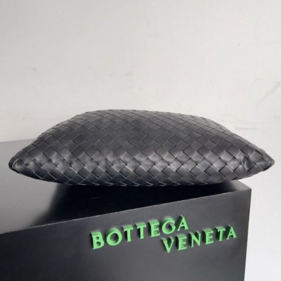 Miglior Falso Borsa Hop Piccola Bottega Veneta Vitello Intrecciato Nero Economiche Premium