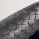 Miglior Falso Borsa Hop Piccola Bottega Veneta Vitello Intrecciato Nero Economiche Premium