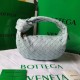 Replica perfetta Bottega Veneta BV Jodie Mini Borsa Verde acqua Lavato Intrecciato Agnello Imitazione Outlet Online