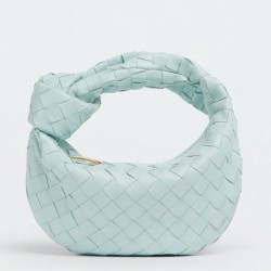 Replica perfetta Bottega Veneta BV Jodie Mini Borsa Verde acqua Lavato Intrecciato Agnello Imitazione Outlet Online