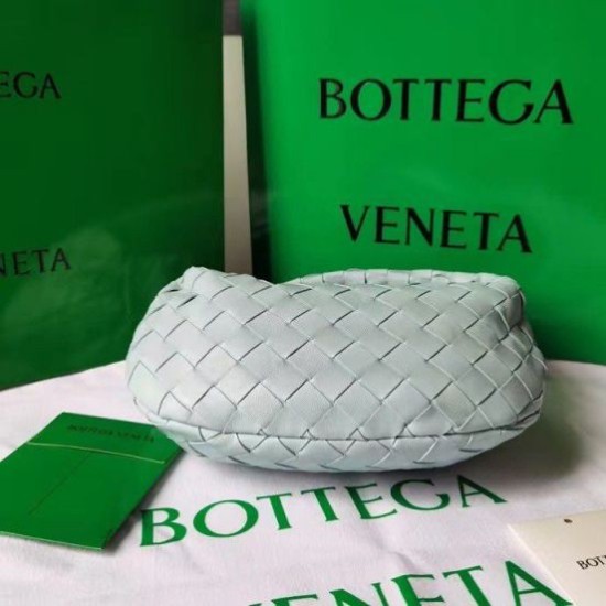 Replica perfetta Bottega Veneta BV Jodie Mini Borsa Verde acqua Lavato Intrecciato Agnello Imitazione Outlet Online