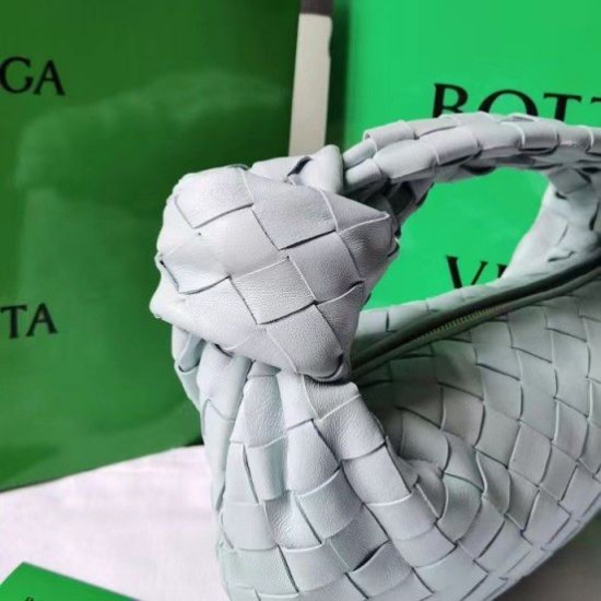 Replica perfetta Bottega Veneta BV Jodie Mini Borsa Verde acqua Lavato Intrecciato Agnello Imitazione Outlet Online