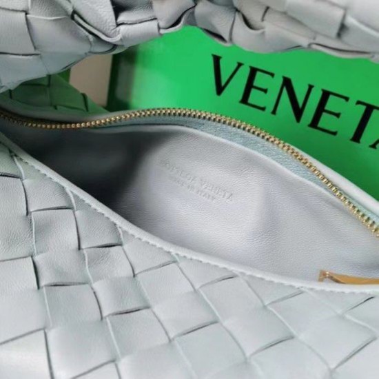 Replica perfetta Bottega Veneta BV Jodie Mini Borsa Verde acqua Lavato Intrecciato Agnello Imitazione Outlet Online