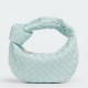 Replica perfetta Bottega Veneta BV Jodie Mini Borsa Verde acqua Lavato Intrecciato Agnello Imitazione Outlet Online