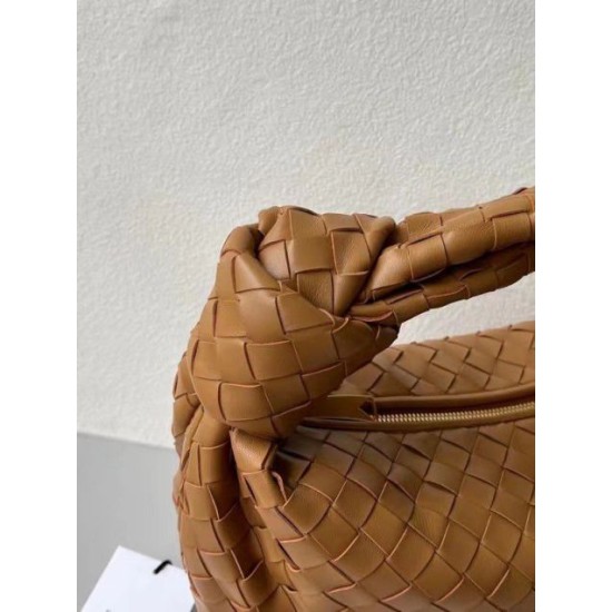 Miglior Falso Bottega Veneta BV Jodie Teen Borsa Caramello Intrecciato Economiche Premium