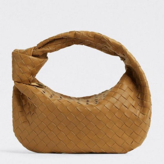 Miglior Falso Bottega Veneta BV Jodie Teen Borsa Caramello Intrecciato Economiche Premium